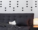 Heart Pattern Wall Decal Baby Nursery Modern Vinyl Sticker